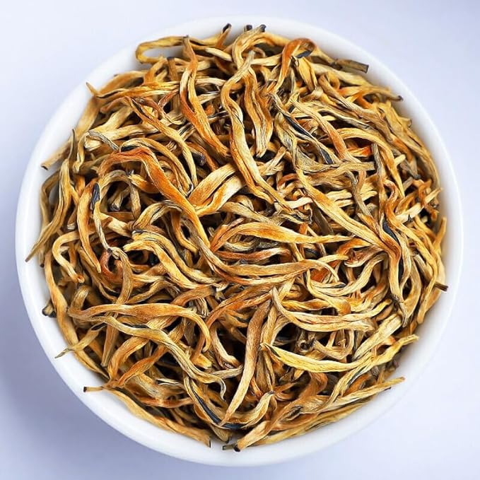 Yunnan Dianhong Black Tea ??Golden Needle, ?‘针, GoldenTip, GoldenMonkey, ?‘丝, Golden Hair ??Loose Leaf Chinese Red Tea, 100g / 3.53oz ??Bold, Full-Bodied, Delicate and Naturally Sweet