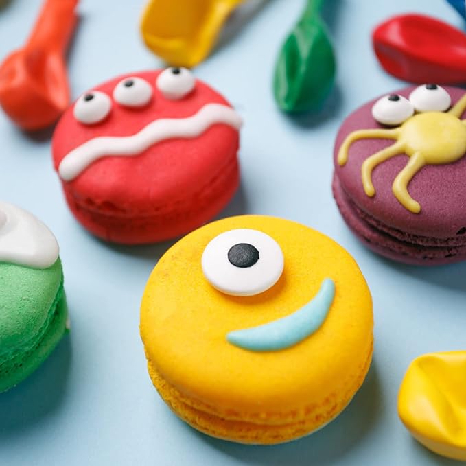 7mm 1cm 2cm Candy Eyes for Decorating Edible Googly Eyes Eyeballs Mix Size Halloween Christmas Sprinkles for Cupcakes Cake Toppers Cookies Baking Decoratings