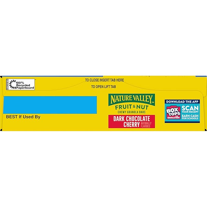 Nature Valley Fruit and Nut Granola Bars, Dark Chocolate Cherry, 6 ct, 7.4 OZ