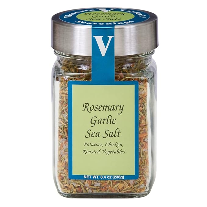 Victoria Taylor's Rosemary Garlic Sea Salt (Single Jar 8.4 oz)