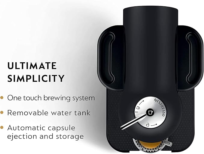 Nespresso Vertuo Coffee and Espresso Maker by Breville, Matte Black