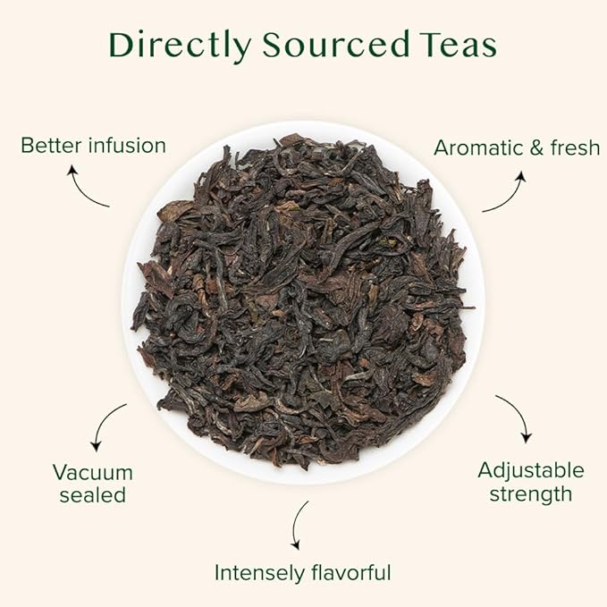 VAHDAM, High Mountain Oolong Tea Leaves From Himalayas (50+ Cups, 3.53oz) Strong & Robust Oolong Tea | High Elevation Grown | Vacuum Sealed | Brew Hot, Iced, Kombucha Tea | Loose Leaf Tea