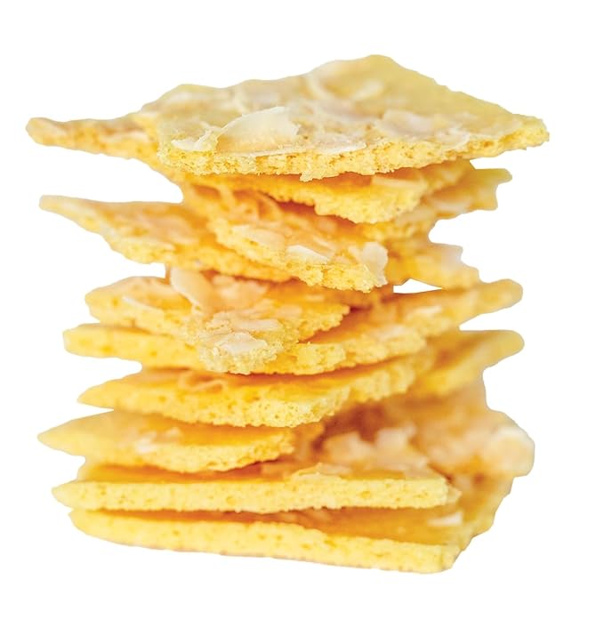 Live Crispy Fruit Chips - Pineapple-Powered Snack Packed with 100% Natural Fruit - Antioxidant-Rich, Vitamin-Packed (Coconut/Pineapple) 4 Pack