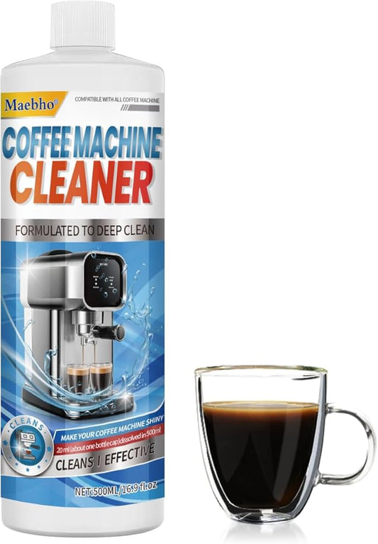 Coffee Machine Descaling Solution 16.9 oz (4 Uses)??Universal Descaler Cleaner Compatible with Keurig,Nespresso,Breville,Delonghi, Ninja - Espresso Coffee Maker Cleaning Solution