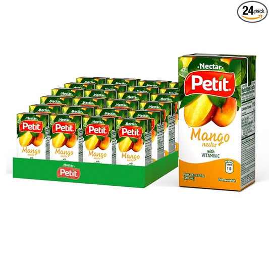 Petit Mango Nectar, 200 ml (Pack of 24) ??Refreshing Tropical Fruit Beverage
