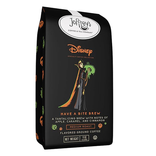Joffrey's Coffee - Disney Have a Bite Brew, Artisan Medium Roast, Flavored Coffee with Cinnamon, Apple & Caramel Notes, Brew or French Press (Ground, 11oz)