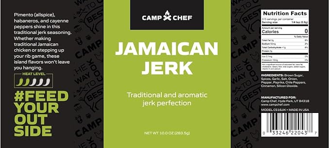 Camp Chef Jamaican Jerk Seasoning 10 oz Net Wt