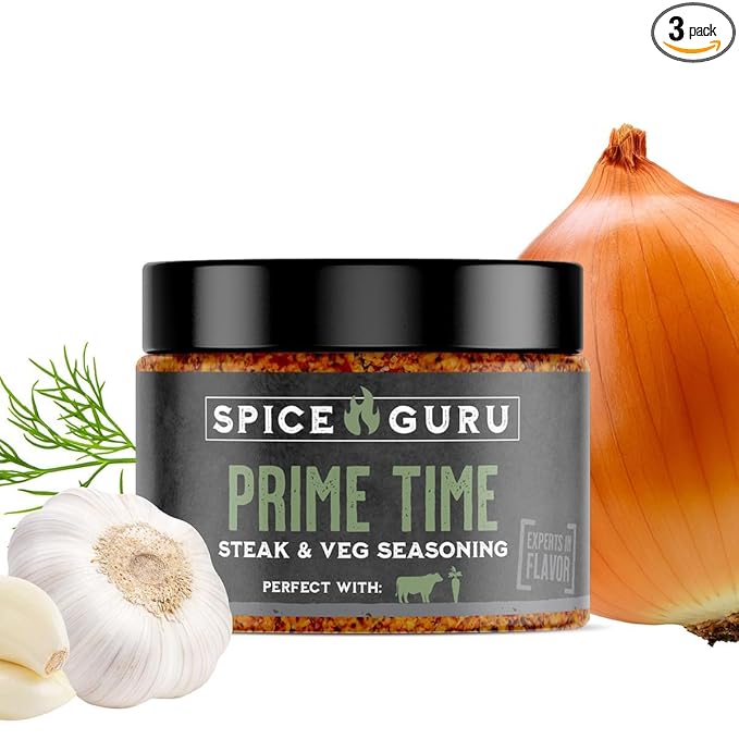Spice Guru Prime Time BBQ Rub - Gifts for Men Who Cook, Gifts for Dad, Men Gifts, Dad Birthday Gift - Spices and Seasonings Sets - Steak Seasoning - Seasoning for Cooking and Grilling