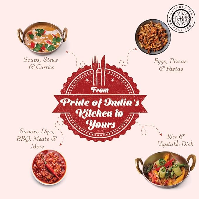 Pride of India | Red Chili Ground 2.1 oz (59 gm) Small Dual Sifter Jar | Traditional Indian Spice | Ideal for Gourmet & Savory Dishes Dishes | Non-Bioengineered, Gluten Free | Easy to Use