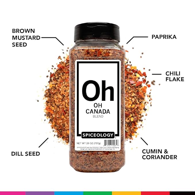 Spiceology - Oh Canada Steak Seasoning - All-Purpose BBQ Rubs, Spice Blends and Seasonings - Use on: Chicken, Pork, Steak, Bacon, Lamb, Burgers, and Meatloaf - 26 oz