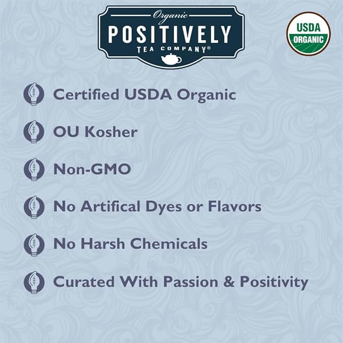 Organic Positively Tea Company, Açaí White Tea, Loose Leaf, 16 Ounce