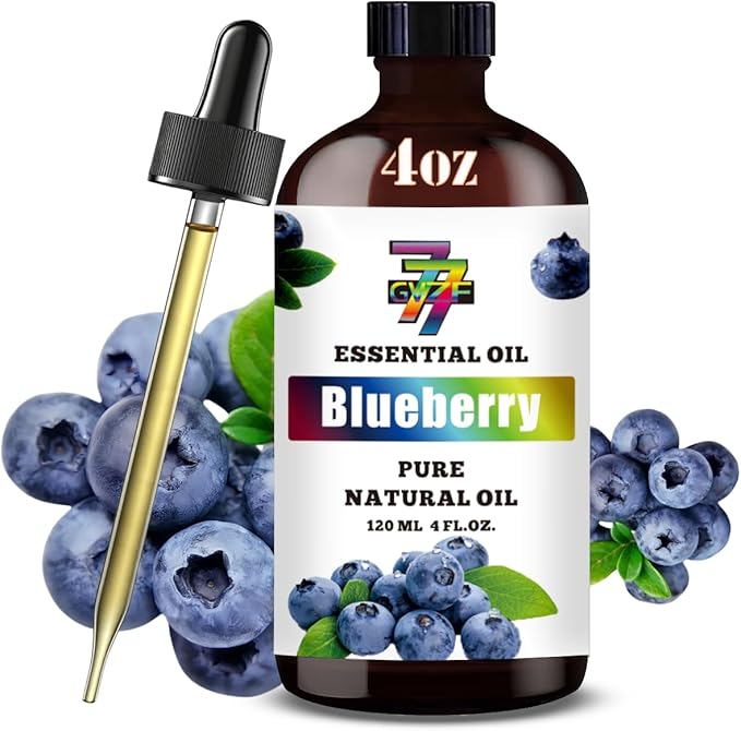 Blueberry Essential Oil (4 oz/120 ml) ??Blueberry Oils for Aromatherapy, diffusers, humidifiers, Home fragrances, DIY Skincare, soap Making, DIY Candle Making, Relaxation, Yoga, and Meditation