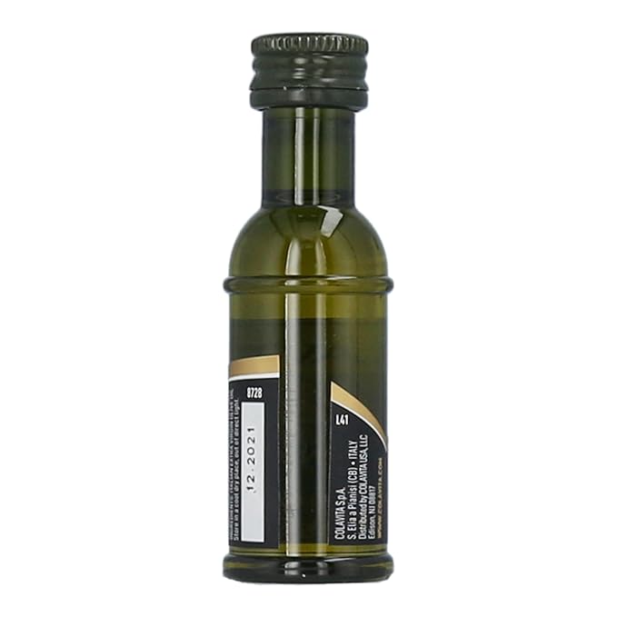 Colavita Mini Sizes - Premium Italian Extra Virgin Olive Oil, Pack of 80 (25ml each, .85oz) Plastic Bottles