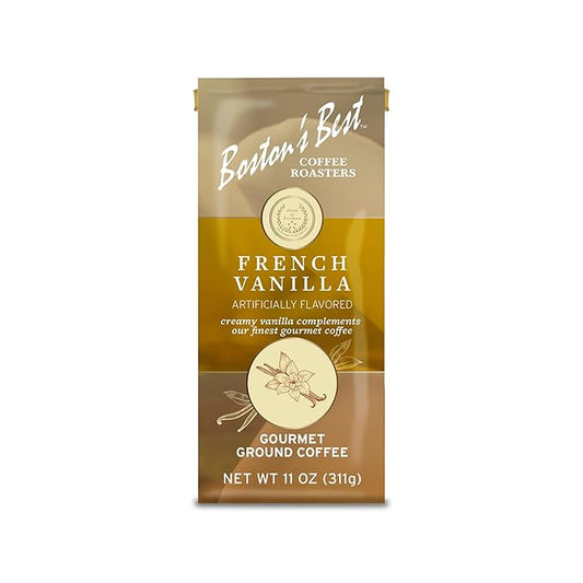 Boston???Best - French Vanilla Coffee, Delicious Gourmet Coffee, Premium Ground Coffee, 11 oz. / 311 g Bag
