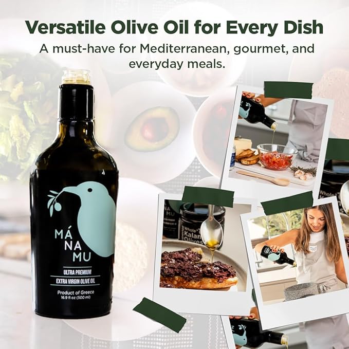 Mánamu Ultra Premium Extra Virgin Olive Oil · 2023 NYIOOC SILVER AWARD · 100% Koroneiki Variety