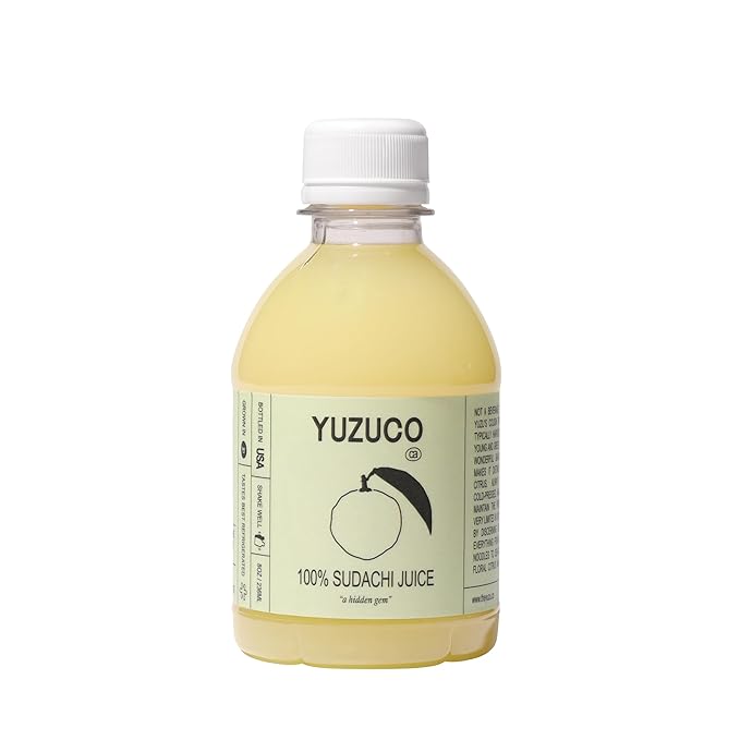 YUZUCO - 100% Cold-Pressed Juice - 8oz Premium Sudachi Juice from Japan - Bottled in California