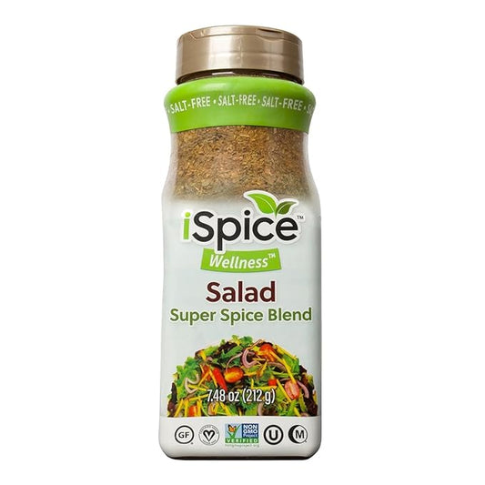 iSpice Blend| Salad Seasoning | 7.48 oz | Mixed Spice & Seasoning | Bulk Size | Halal | Kosher