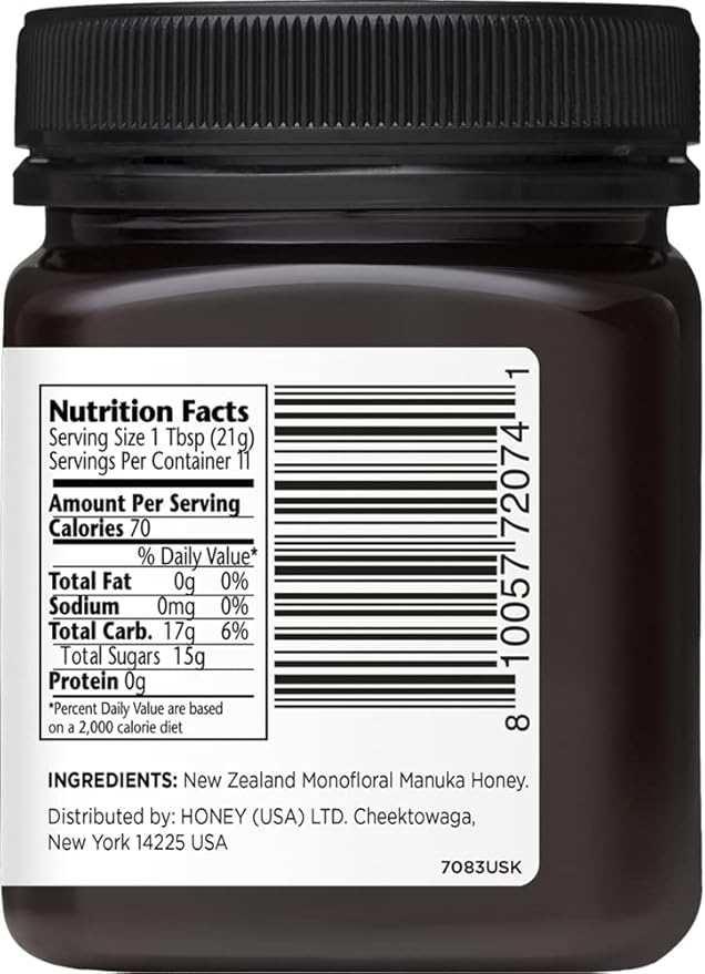 MANUKA DOCTOR - MGO 1125+ Manuka Honey Monofloral, 100% Pure New Zealand Honey. Certified. Guaranteed. RAW. Non-GMO (8.75 oz)