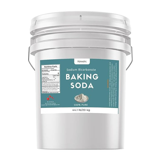 44.1 lb Sodium Bicarbonate Powder, Premium Baking Soda Powder Bulk, 100% Pure, Used for Bread, Cookies and Other Baked Goods, Also Can Clean and Deodorize