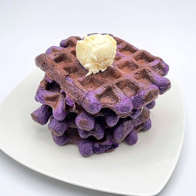 Ninong's Dessert Lab Ube Pancake Mix, Ube Flavored Buttermilk Pancake Mix with Real Ube, Makes Ube Cakes, Waffles, Crepes and more, Just Add Water (1 Pound)