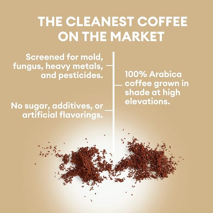 Cusa Tea & Coffee | Premium Instant Vanilla Dark Roast | Rainforest Alliance Certified Arabica Beans | Hot or Cold Brew Drink Mix Packets (7 Single Servings)