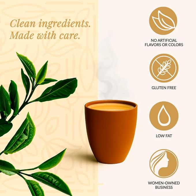 Bagan of Aarna Instant Masala Chai, Tea Powder Mix, Spiced Tea, All Natural Chai Tea, Authentic Chai Mix, Masala Spiced Chai Powder With Natural Flavour, Makes 10 Cups (Masala Sweetened)