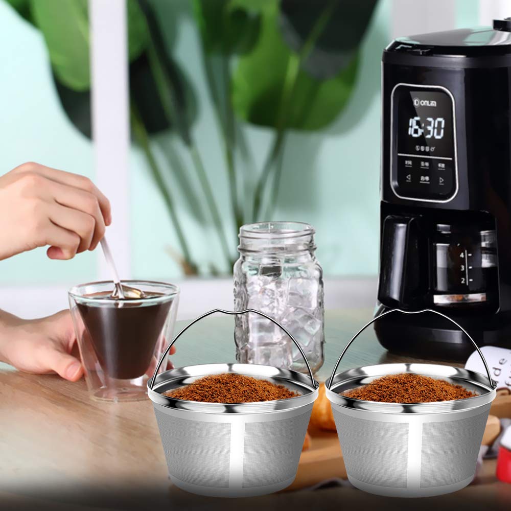 Reusable Stainless Steel Coffee Filter, Fits Mr Coffee 8-12 Cup