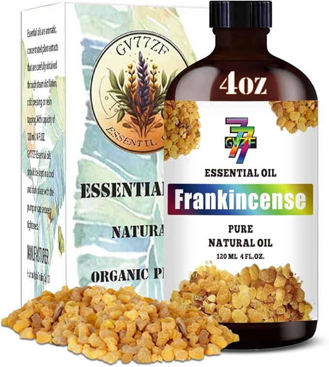 Frankincense Essential Oil (4 oz/120 ml) ??Frankincense Oils for Aromatherapy, diffusers, humidifiers, Home fragrances, DIY Skincare, soap Making, DIY Candle, Relaxation, Yoga, and Meditation
