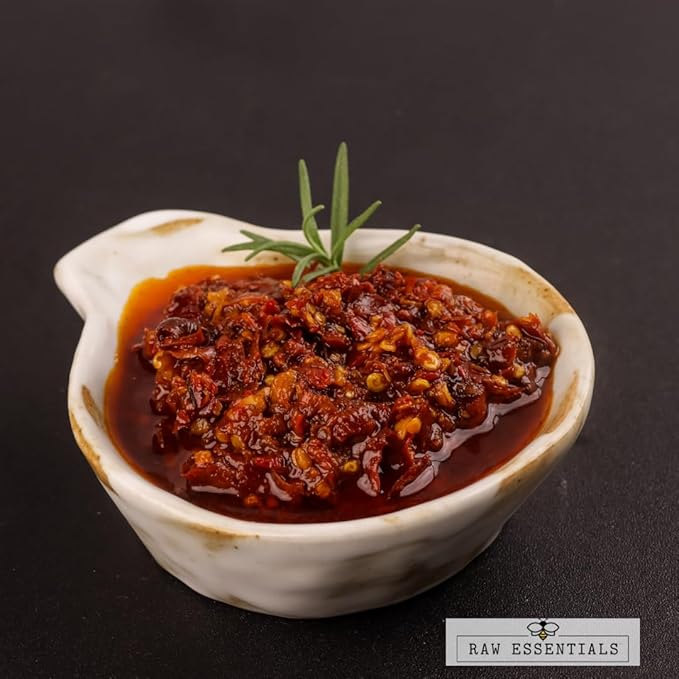 Raw Essentials Chipotle Chile Flakes - Smoky and Spicy - Great on Pizza, Pasta, & Grilled Meats - Non-GMO, Paleo, Vegan, & Gluten Free - 7 Ounce Bottle