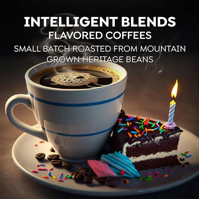 Intelligent Blends Flavored Coffee Pods Variety Pack, 80 ct, 6 Assorted Flavors, Recyclable Single Serve Pods – 100% Arabica Coffee, Compatible with Keurig K Cups Maker