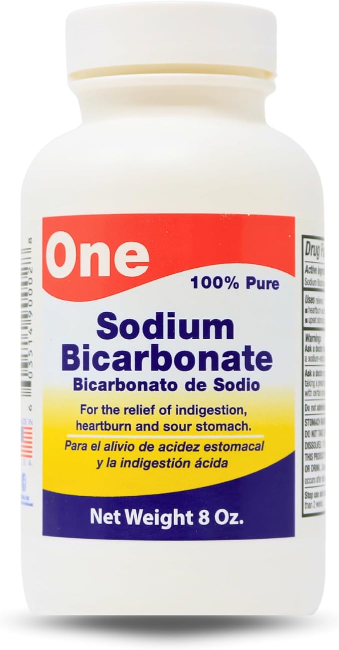 Arymar Pure Sodium Bicarbonate Powder, Natural Baking Soda for Cooking, Cleaning, Personal Care, and Pools, Food Grade, Aluminum-Free, 8 Oz