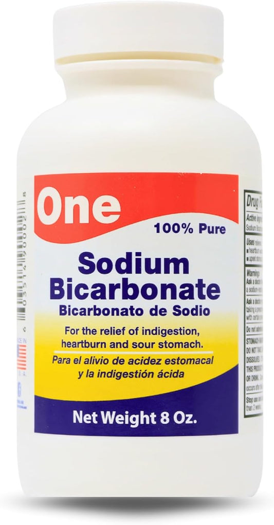 Arymar Pure Sodium Bicarbonate Powder, Natural Baking Soda for Cooking, Cleaning, Personal Care, and Pools, Food Grade, Aluminum-Free, 8 Oz