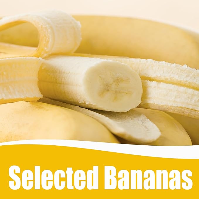 Unsweetened Banana Chips-150g(5.29oz),Bulk Healthy Dried Fruit Snack,Natural Dehydrated Banana Chips