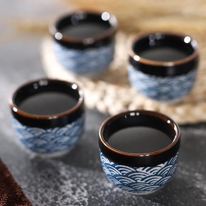 Sake Cups Set Japanese Ceramic Sake Cups Small Tea Cup