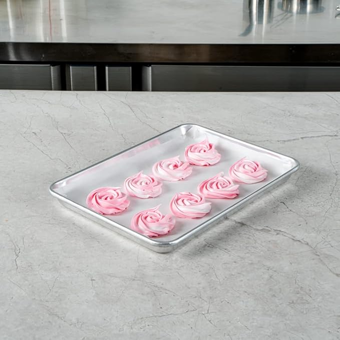 Restaurantware Pastry Tek 9 x 12 Inch Parchment Paper Sheets 1000 Greaseproof Baking Sheets For Oven - Pre-Cut Double-Sided Silicone Coating White Paper Nonstick Baking Sheets Quarter-Size