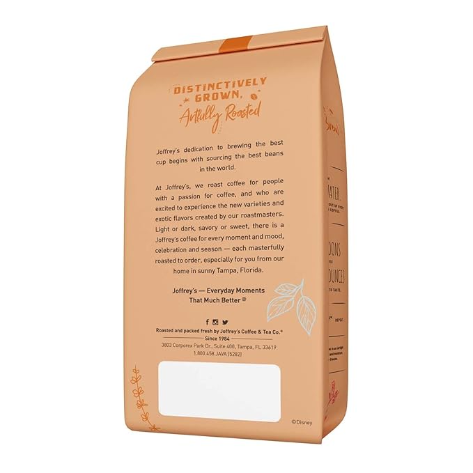 Joffrey's Coffee - Disney Banana Bonanza | Medium Roast, 100% Arabica Beans, Fruity Banana & Brown Sugar Flavored Coffee, Brew or French Press (Ground, 11 oz)