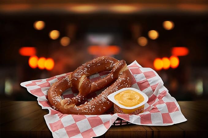PretzelHaus Bakery Authentic Bavarian Plain Soft Pretzel | Individually Wrapped Pretzels | Pairs Perfectly with FUNacho Cheese, Pack of 50
