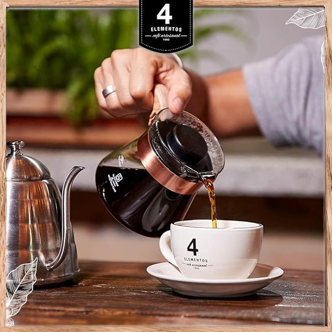 4 Elementos | Whole Bean Specialty Coffee, Medium Roast, 100% Arabica from Colombia, Chocolate, Caramel & Orange Notes, 12oz