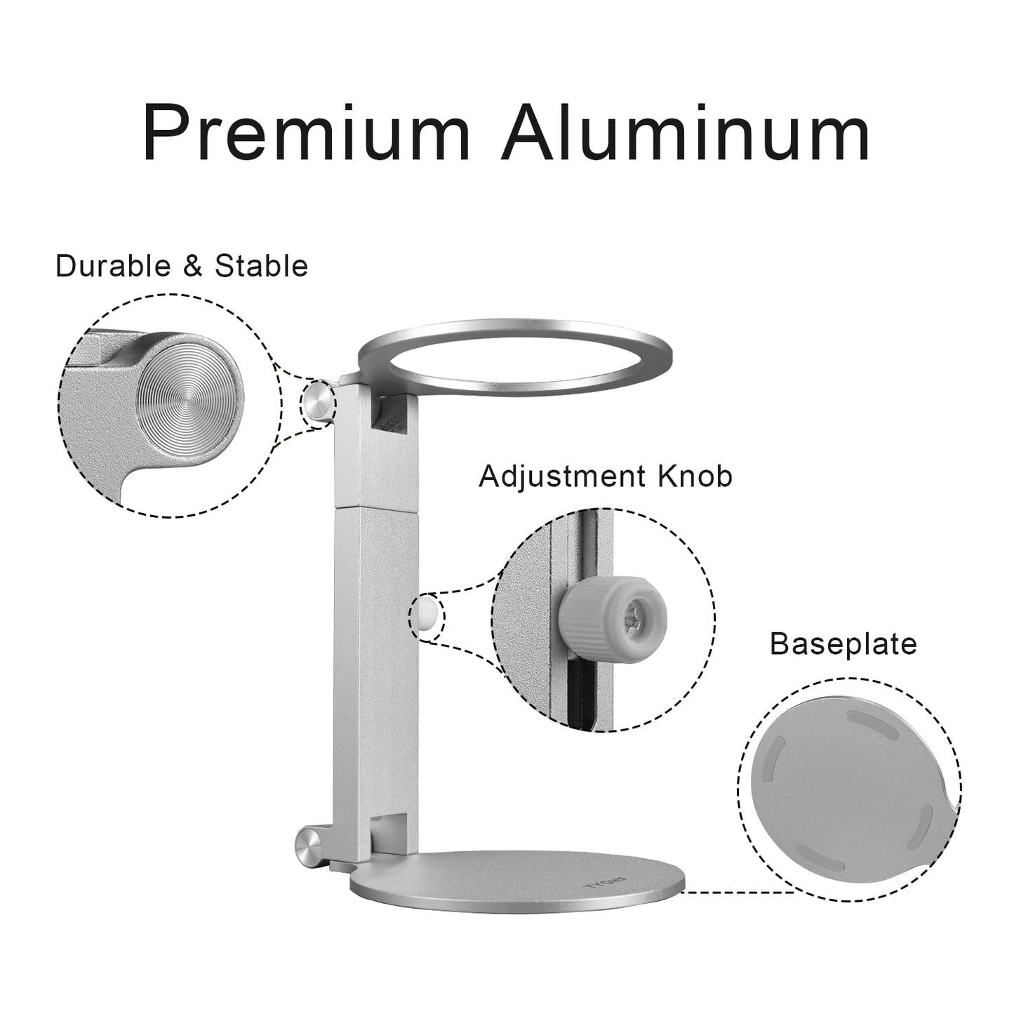 Pour Over Coffee Stand, Adjustable Foldable Dripper Holder for Coffee Maker