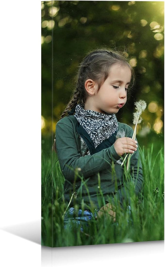 Personalized Custom Canvas Prints, Photo on Canvas Transform Your Photos into Stunning Framed Wall Art-Digitally Printed Photo to Canvas - Ideal for Home Decor, Gifts (20L?쐘40W" 50x100cm)