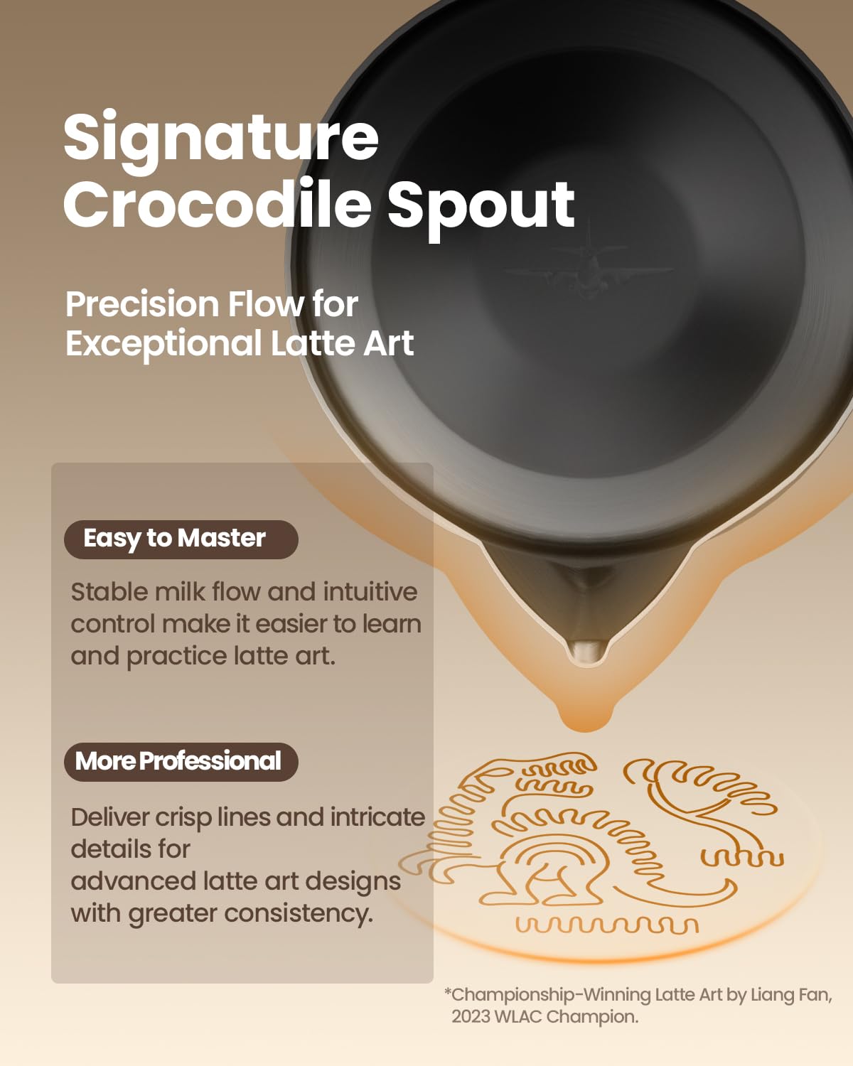 MHW-3BOMBER Espresso Steaming Pitcher Milk Frothing Pitcher Stainless Steel Milk Coffee Cappuccino