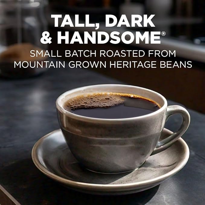 Maud's Dark Roast Instant Coffee, 26 ct, 100% Arabica Coffee, Instant Hot or Iced Coffee - Just add water