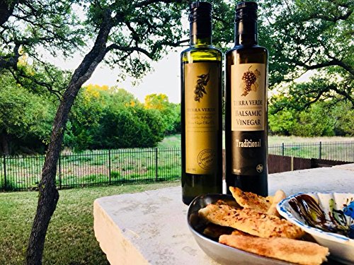 Traditional Balsamic Vinegar - Gourmet Barrel Aged Balsamic Vinegar - Great for Dressing Dipping Glazing - No Artificial Flavors or Added Sugar - Made in Texas (8.5 oz)