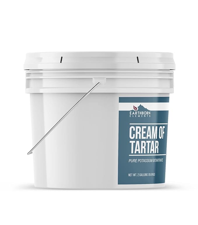 Earthborn Elements Cream of Tartar 2 Gallon Bucket, Baking Ingredient, Non GMO