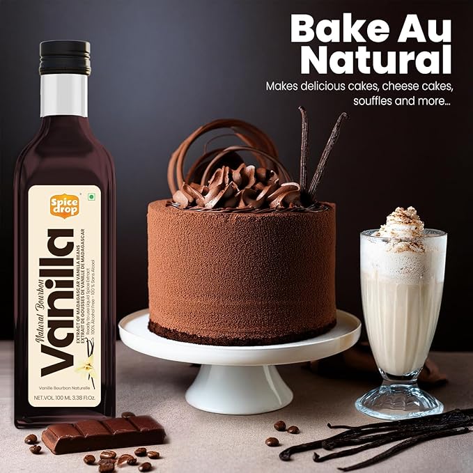 Pure Madagascar Vanilla Extract ??Alcohol-Free, 1.69 Oz ??100% Natural, Rich & Aromatic ??Perfect for Baking, Desserts, Milkshakes & Ice Cream ??Superior to Vanilla Essence