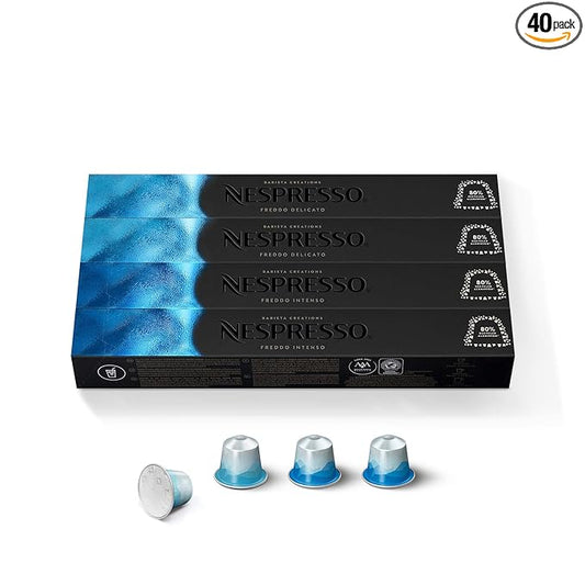 Nespresso Capsules Original Line, Iced Coffee Variety Pack, 40-Count Espresso Coffee Pods