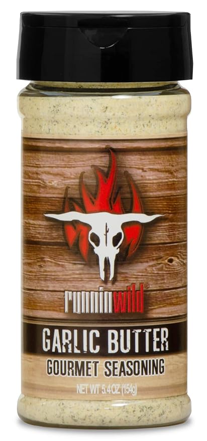 Garlic Butter Seasoning Blend ??Rich, Buttery Garlic Spice for Steak, Chicken, Veggies & More | All-Purpose Gourmet Seasoning with No Artificial Flavors or MSG added | Runnin??Wild Foods, 5.4 oz