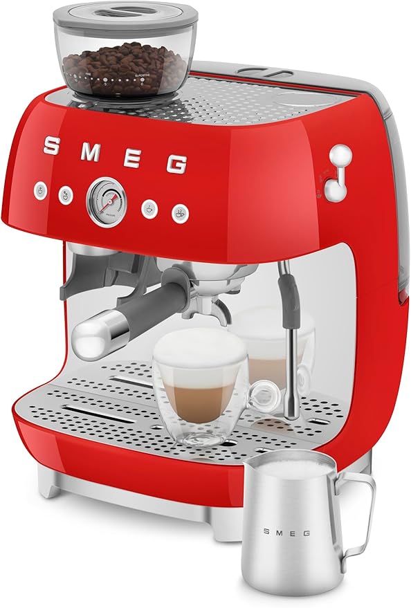 Smeg Semi-Automatic Espresso Machine (Red)