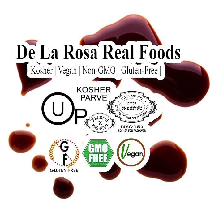 De La Rosa Balsamic Glaze, Vegan, KOSHER FOR PASSOVER, Non-GMO & Gluten Free, Great for Salad Dressing, Marinades, Toppings & More, Made from Balsamic Vinegar of Spain, 8.45 Oz (Pack of 1)