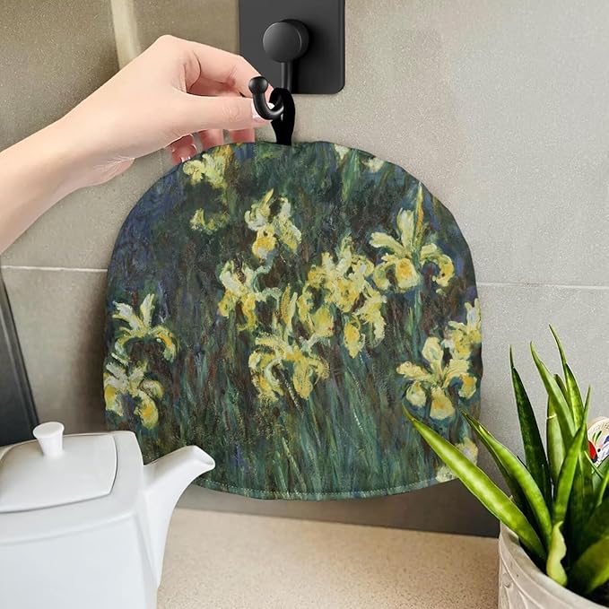 Large Tea Cozy for Teapot Insulated Oil Painting Tea Cosy Kettle Dust Cover Lightweight Teapot Cozy Kettle Cover Dust Cover for Teapot, Kettle or French Press